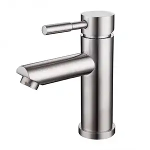 Hot and Cold Sink Mixer Modern Water Taps Sanitary Ware Building Material 304 Stainless Steel Bathroom Basin Faucet