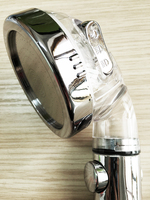 Ensemble de pommeau de douche à main moderne en ABS avec ions, fonction 3-en-1, bouton d'arrêt, haute pression, économie d'eau, écologique pour salle de bain