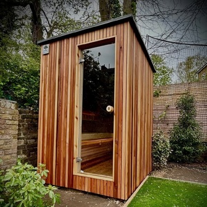 ซาวน่าไม้กลางแจ้งแบบพกพา สำหรับ 6 คน - สปาอบไอน้ำเพื่อสุขภาพและผ่อนคลาย - Product Image 2