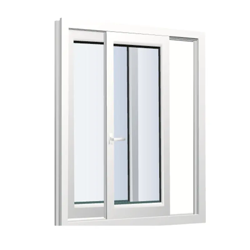 Aluminum alloy frame and horizontal opening pattern sliding window