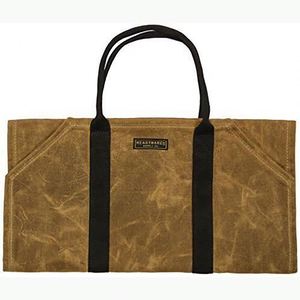 Accesorios de estufa de leña de muestra gratuita: Bolsa de transporte de leña grande con bolsa de transporte de troncos de lona encerada de alta resistencia - Product Image 1