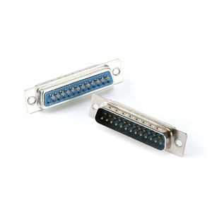 Connecteur femelle DB25 <span class=keywords><strong>iXin</strong></span> Electronics, connecteur mâle, coque, port parallèle, double rangée, 25 broches, pour câble de soudure - Product Image 1