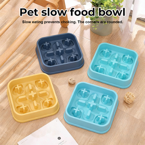 Comedero Lento para Perros de Plástico, Cuadrado, Libre de BPA, Cuencos para Lamer para Perros, Coloridos, en Oferta - Product Image 6