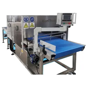 Wanlisonic New automatic Ultrasonic baked New York Cheesecake Cutting Machine
