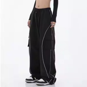 Pantalones de Verano para Mujer, Estilo Deportivo, 100% Nailon, Cintura Baja, Holgados, con Logotipo Personalizado, Precio Bajo, Gran Venta - Product Image 1