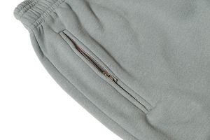 Pantalones de chándal holgados de poliéster y algodón liso con bolsillos, pantalones de chándal de gran tamaño, ropa de calle, pantalones de chándal informales para hombre - Product Image 6