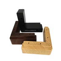 Pieds de lit modernes de style américain de 10 cm noirs, livraison rapide, pieds de remplacement en cuir ABS pour canapé, pour extérieur, salon, atelier