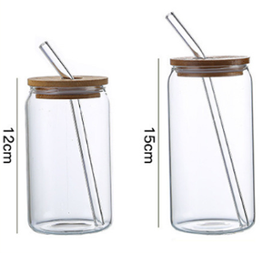 Vaso <span class=keywords><strong>de</strong></span> <span class=keywords><strong>Vidrio</strong></span> Borosilicato Resistente a Altas Temperaturas, Estilo <span class=keywords><strong>Coca</strong></span>-Cola, para Agua, Té <span class=keywords><strong>de</strong></span> Burbujas, Jugo, con Tapa - Product Image 3