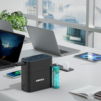 Cargador de Baterías de Litio AA GMCELL de 4 Ranuras y 5V, Caja Inteligente para Baterías AA Recargables