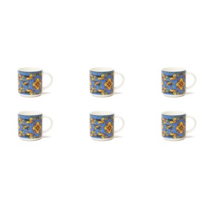 Set di 6 Tazzine da Espresso Excelsa in Porcellana Trinacria, 10 Cl, Multicolore - Product Image 3