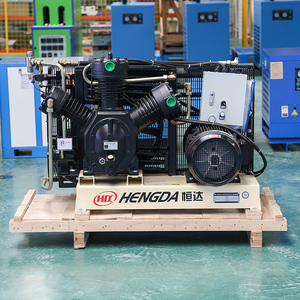 Compresor de Aire de Pistón Hengda Lubricado y Refrigerado por Aire, 30 bar, 15 kW, 1.2 m³/min, con Motor y Receptor de Aire, 380 VCA, para Soplado de Botellas de PET - Product Image 4