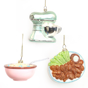 Décoration d'arbre de jardin <span class=keywords><strong>gonflable</strong></span> de Noël personnalisé figurines en verre suspendues souvenirs - Product Image 6
