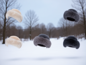 Bonnet en fausse fourrure pour femme, chapeau d'hiver à la mode, décontracté, pour adulte, circonférence de la tête 54-56CM - Product Image 2