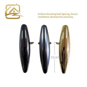 Fábrica de patas de muebles al por mayor, proveedores de patas de sofá de metal dorado ovaladas sólidas de 15 cm, patas para muebles de sala de estar - Product Image 3