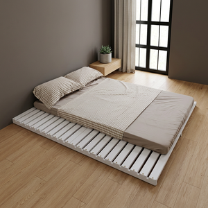 Solid Wood <b>Platform</b> <b>Bed</b> <b>Frame</b> with Storage Extendable Design Multi-Size Options for Modern Bedrooms Home or Hotel Use - Product Image 2