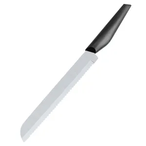 Personalizzazione coltello per affettare il pane da cucina in acciaio inossidabile da 8 pollici con manico in PP