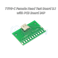 Module de circuit imprimé soudé AI-KSEN USB vers 2.0 3.0 avec adaptateur femelle et mâle MICRO, petite carte de circuit, alimentation par câble
