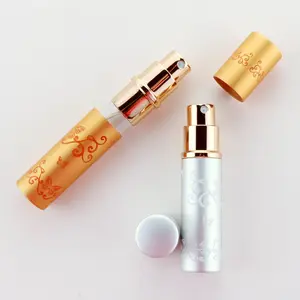 Wholesale 5ml Gold Or Silver Frosted Aluminum Perfume Spray Bottle Atomizer