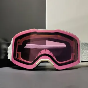 Yijia optik yeni tasarım adam kadın OTG tarzı çift katmanlar çerçevesiz Snowboard gözlük kış sporları kayak gözlüğü