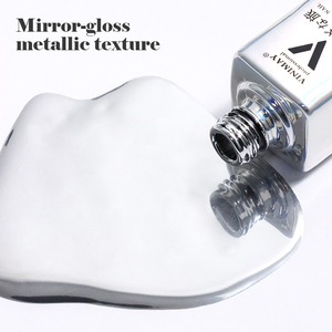 Pintura profesional Vinimay para uñas, 3 colores, delineador de Metal dorado, esmalte de Gel para pintura de uñas, esmalte de Gel de espejo metálico cromado brillante - Product Image 4