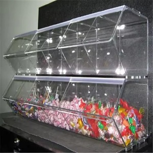 Espositore Cubo in Acrilico Trasparente Fatto a Mano su Misura per Caramelle e Cioccolatini con Contenitore per Negozi e Uso Esterno - Product Image 2