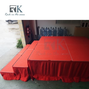 Escenario Portátil Personalizado para Interiores y Exteriores, Plataforma de Escenario Antideslizante de Aluminio, Podio para Eventos Musicales - Product Image 4