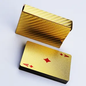 Manufacturer's exclusive supply Premium Cards Playing Poker Luxury Gold Custom LOGO Playing Cards