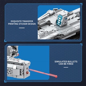 Jouet éducatif en blocs à assembler Starship, ensemble de blocs de construction SWAT, avions, modèle de style Star Wars, jouet en plastique unisexe - Product Image 4