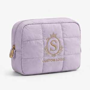 OEM ODM Washable Recyclable Makeup Bag Portable <b>Storage</b> Pouch Waterproof <b>Toiletry</b> Organizer Custom Embroidery Logo Cosmetic Bag - Product Image 6