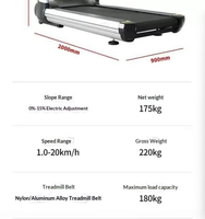 Caminadora Eléctrica Comercial con Pantalla LED Táctil, Máquina de Correr para Gimnasio, Cardio, Fitness, Prueba de Frecuencia Cardíaca, Equipo Deportivo