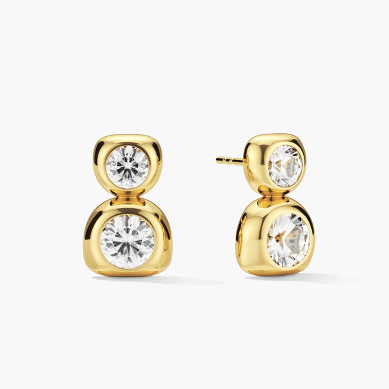 Flat8Ear studs[KYellow]