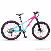 Vélo de montagne en alliage d'aluminium 27,5 x 2,35, 10 vitesses, frein à disque, fourche rigide pour Dirt Jump