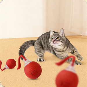 Jouet interactif intelligent et écologique pour chat, balle à roulement rapide en silicone pour <span class=keywords><strong>tapis</strong></span>, accessoires pour queue, pour chiens, commande minimum 10 pièces - Product Image 4