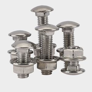 Suministro de fabricación M7 <span class=keywords><strong>M8</strong></span> M9 M14 M15 Rueda <span class=keywords><strong>Dimensiones</strong></span> estándar Cabeza de copa <span class=keywords><strong>Perno</strong></span> y tuerca de carro - Product Image 1