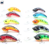 Leurre de pêche en plastique type Minnow ODM 10,5 cm 12g 10 couleurs avec hameçons triples à ardillons, ailette large et billes intérieures en acier