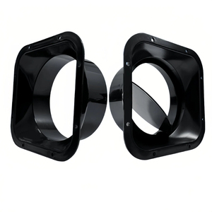 Connecteur de <span class=keywords><strong>clapet</strong></span> anti-retour ABS à fond carré et bride angulaire pour conduit de ventilation, système d'air frais et évacuation de <span class=keywords><strong>hotte</strong></span> aspirante - Product Image 1