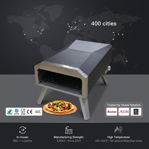 Horno de Gas de Metal de 12 Pulgadas con Asa de Acero Inoxidable, Portátil para Exteriores, para Pizza - Sostenible - Product Image 1