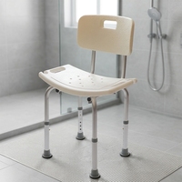 Chaise de douche en gros pour l'intérieur de la douche avec dossier amovible, tabouret de bain de sécurité pour seniors et personnes à mobilité réduite