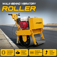 Compacteur routier vibrant à tambour unique de haute qualité, mini-rouleau compresseur portatif avec option moteur à essence – Vente directe usine