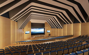 Bán hàng trực tiếp Chất lượng cao 3D mô hình Thiết kế bảng âm thanh cho văn phòng tòa nhà chung cư nhà sản xuất giải pháp đồ họa được cung cấp - Product Image 5