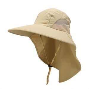Cappello Estivo Parasole da Pesca e Montagna con Ampia Tesa e Protezione per il Collo, Asciugatura Rapida per Uomo e Donna - Product Image 5