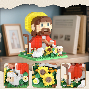 Glowing LED Lights Jesus <strong>Figures</strong> Building Blocks Models Action <strong>Figures</strong> Kids Toys Sunflower Sheep <strong>Christmas</strong> Decoration Gifts - Product Image 3