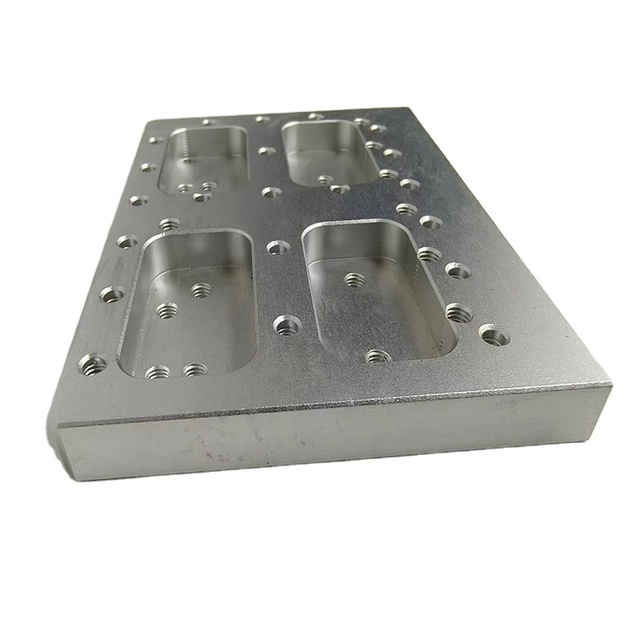 MUTU OEM Non-Standard Multi-Hole Aluminum Alloy Cavity Groove Plate Custom Precision CNC Machined Tooling Spare Part