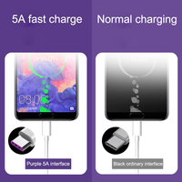 Personalizado 1m 2M 1,5 m 5A Usb a tipo C Cargador de teléfono móvil Carga rápida Datos blancos Cables Usb Precio de fábrica