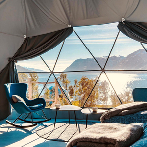 Tente géodésique de luxe pour glamping en plein air au <span class=keywords><strong>Maroc</strong></span>, diamètre 6m, pour hôtel ou petit événement - Product Image 2