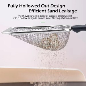 Wholesale Stainless Steel <strong>Shovel</strong> Cat <strong>Litter</strong> <strong>Scoop</strong> Kitten Sand Waste Scooper Cat <strong>Litter</strong> <strong>Shovel</strong> Cleaning Tools - Product Image 6
