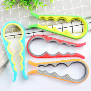 Abrelatas de plástico multifuncional Cuatro en Uno para el hogar, abrelatas de cocina, función de giro antideslizante para grandes y pequeños - Product Image 3