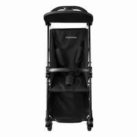 Poussette de voyage compacte et légère Brightbebe pour bébé, pliable d'une seule main, avec harnais de sécurité à 5 points pour avion