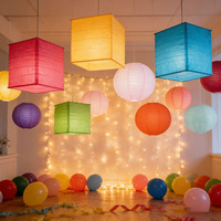 Lanternes en papier rondes de 16 pouces (40 cm), décoratives, à suspendre au plafond, pour mariage, fiançailles, baby shower, anniversaire, fournitures pour fêtes