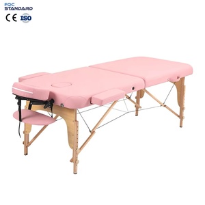 <span class=keywords><strong>Table</strong></span> <span class=keywords><strong>de</strong></span> <span class=keywords><strong>massage</strong></span> en bois portable à 2 sections - Lit <span class=keywords><strong>de</strong></span> <span class=keywords><strong>massage</strong></span> pliable professionnel réglable avec sac <span class=keywords><strong>de</strong></span> transport, <span class=keywords><strong>rose</strong></span> - Product Image 1